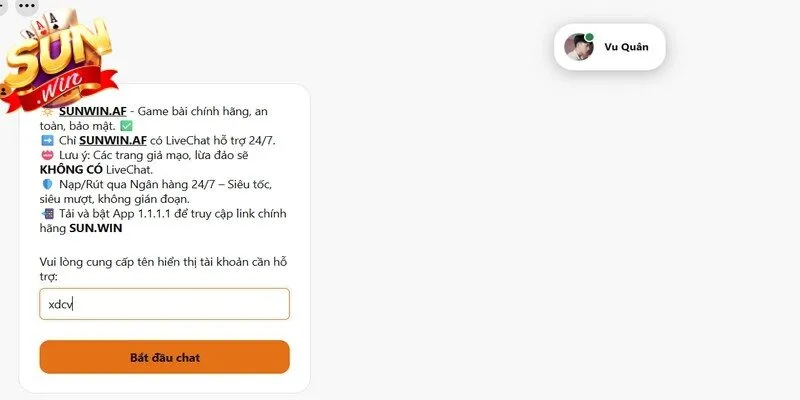 Liên hệ qua Telegram để nhận hỗ trợ Sunwin bảo mật cao