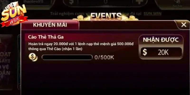 Tham gia nổ hũ cực lớn nhờ chương trình khuyến mãi Sunwin